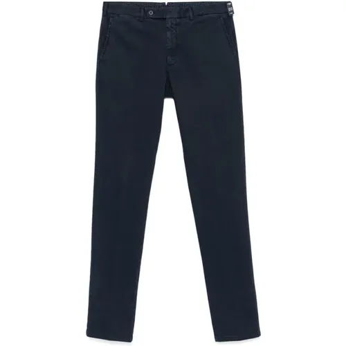 Chinos, male, , Size: L Navy Tapered Leg Pants - Rota - Modalova