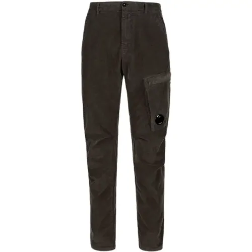 Olive Night Corduroy Utility Pants , male, Sizes: XL - C.P. Company - Modalova