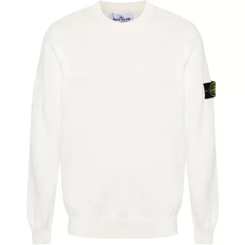 Weißer Sweatshirt Ss24 Stilvolle Herrenbekleidung - Stone Island - Modalova