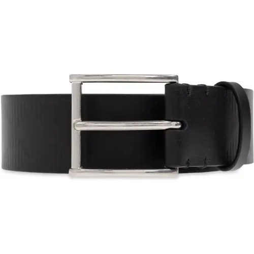 Belts, male, , Size: 110 CM Leather belt - Burberry - Modalova