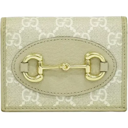 Pre-owned Wallets, female, , Size: ONE SIZE Pre-owned Canvas wallets - Gucci Vintage - Modalova