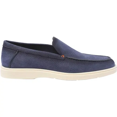 Leder Loafers Santoni - Santoni - Modalova