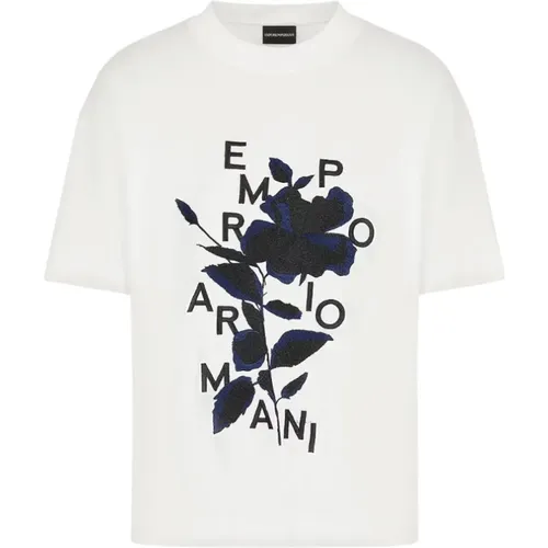 Klassisches Herren T-Shirt aus Baumwollmischung - Emporio Armani - Modalova