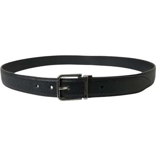 Belts, unisex, , Size: 80 CM Elegant Leather Designer Belt - Dolce & Gabbana - Modalova