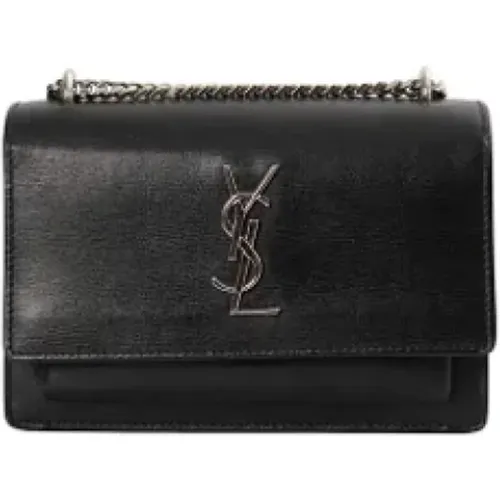 Pre-owned Cross Body Bags, female, , Size: ONE SIZE Pre-owned Leather wallets - Yves Saint Laurent Vintage - Modalova