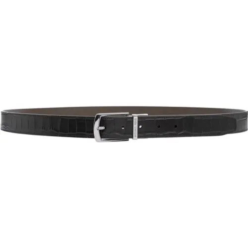 Adjustable Buckle Belt, Plain Pattern , male, Sizes: ONE SIZE - Michael Kors - Modalova