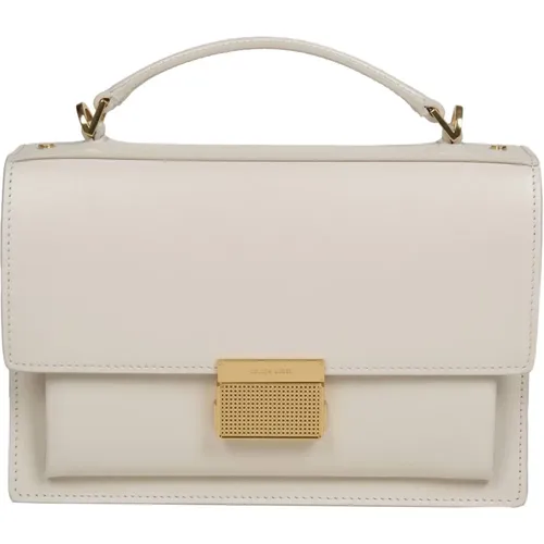 Butter Leather Handbag Flap Closure , female, Sizes: ONE SIZE - Golden Goose - Modalova