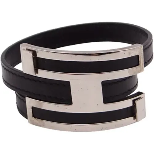 Pre-owned Jewellery, female, , Size: ONE SIZE Pre-owned Leather bracelets - Hermès Vintage - Modalova