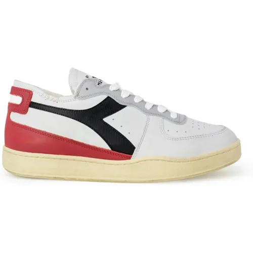 Sneakers, male, , Size: 7 US Leather Sporty Sneakers - Diadora - Modalova