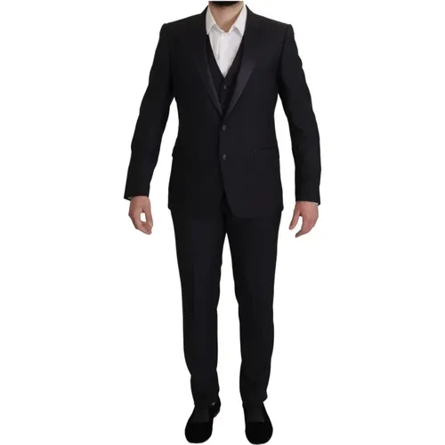 Single Breasted Suits, male, , Size: L Classic Fit Suit - Dolce & Gabbana - Modalova