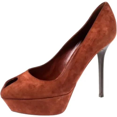 Pre-owned Pumps, female, , Size: 9 US Pre-owned Suede heels - Sergio Rossi Pre-owned - Modalova