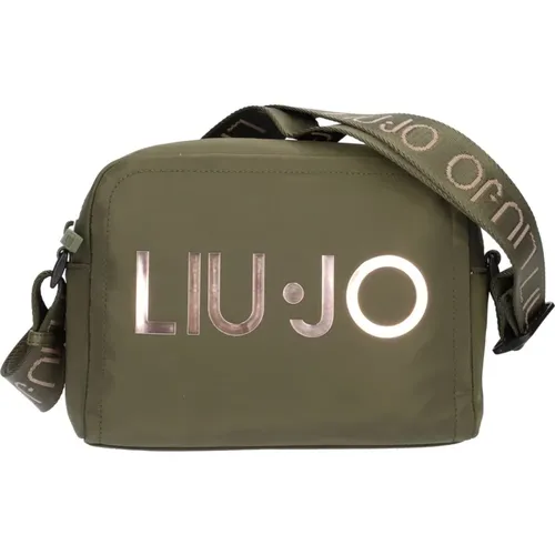 Cross Body Bags, female, , Size: ONE SIZE Nylon camera bag with logo strap - Liu Jo - Modalova