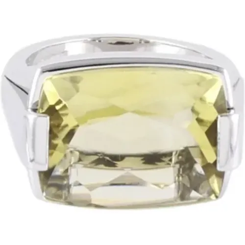 Pre-owned Jewellery, female, , Size: ONE SIZE Pre-owned White Gold rings - Bvlgari Vintage - Modalova