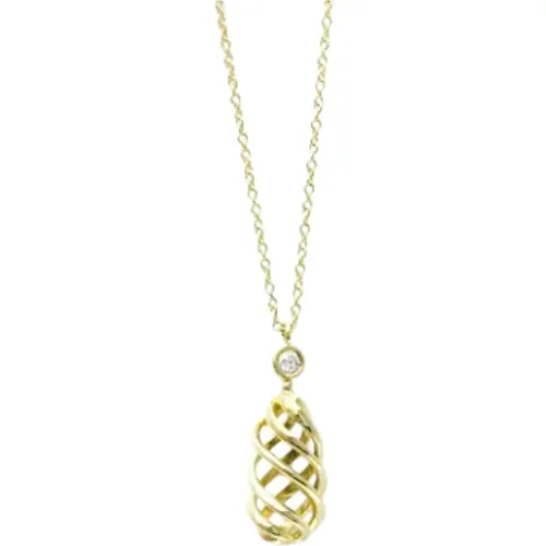 Pre-owned Jewellery, female, , Size: ONE SIZE Pre-owned Gold necklaces - Tiffany & Co. Pre-owned - Modalova