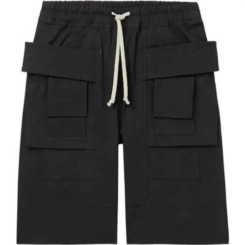 Schwarze Kinder-Shorts mit elastischem Bund - Rick Owens - Modalova