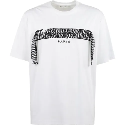 Lace Curb T-Shirt , male, Sizes: L, 2XL - Lanvin - Modalova