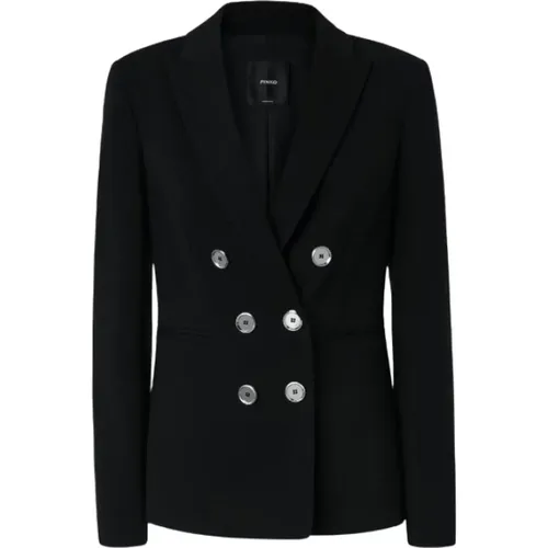 Blazers, female, , Size: S Double-Breasted Blazer Jacket - pinko - Modalova