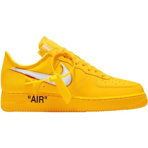 Limited Edition Off-White University Gold , male, Sizes: 3 1/2 UK, 6 UK, 4 UK, 10 1/2 UK, 2 UK, 8 1/2 UK, 14 1/2 UK, 10 UK, 5 UK, 12 UK, 2 1/2 UK, 7 U - Nike - Modalova