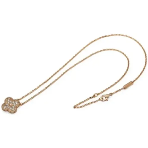 Pre-owned Rose Gold necklaces , female, Sizes: ONE SIZE - Van Cleef & Arpels Pre-owned - Modalova