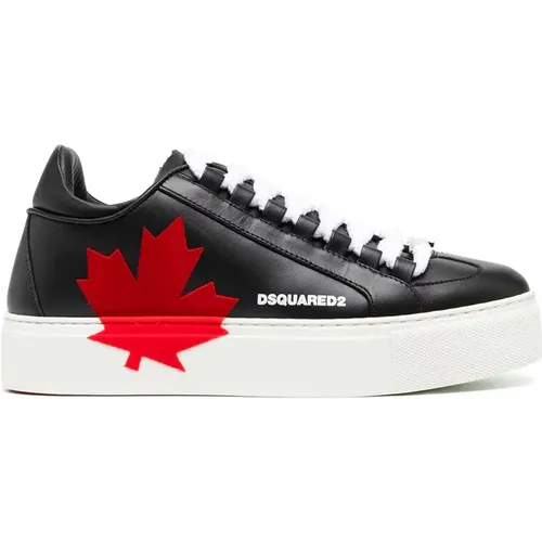 Kanadisches Team Ledersneakers - Dsquared2 - Modalova