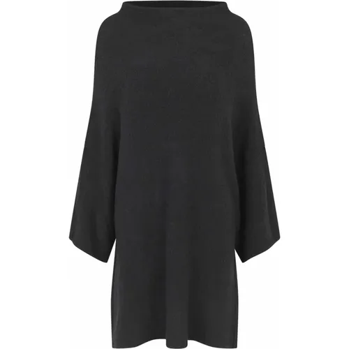 Eleganter Stricktop Schwarz , Damen, Größe: L - Masai - Modalova