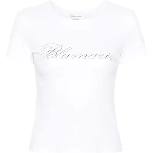 Weiße T-Shirts & Polos für Frauen , Damen, Größe: M - Blumarine - Modalova