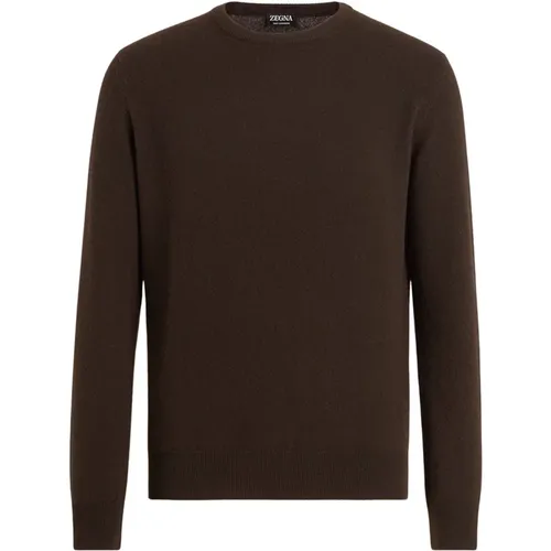 Cashmere Sweater Oasi Collection , male, Sizes: L, 2XL, XL - Ermenegildo Zegna - Modalova