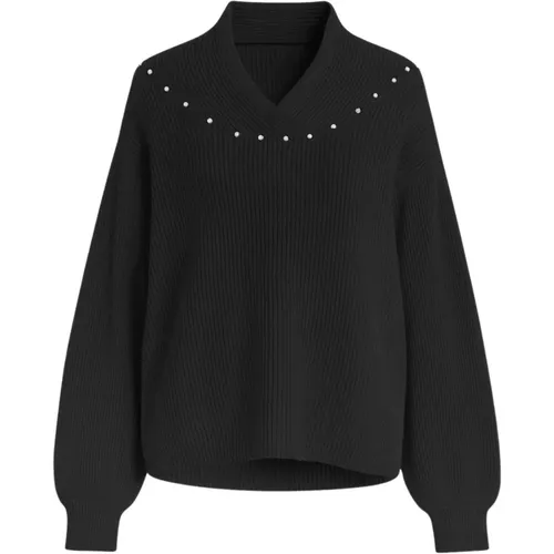 V-neck Knitwear, female, , Size: M Jewel Detail Sweater - Twinset - Modalova