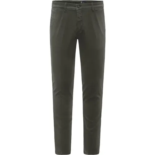 Chinos, male, , Size: W36 Stretch Cotton Chino Trousers - BomBoogie - Modalova