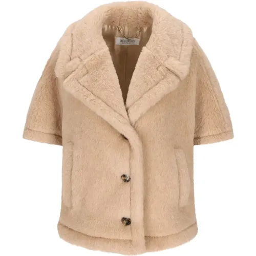 Faux Fur & Shearling Jackets, female, , Size: S Corvino Cape - Max Mara - Modalova