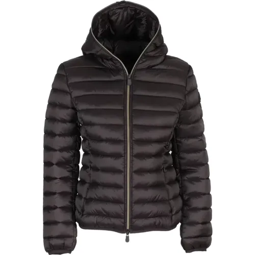 Tierfreie Damen Steppjacke mit Kapuze , Damen, Größe: S - Save The Duck - Modalova