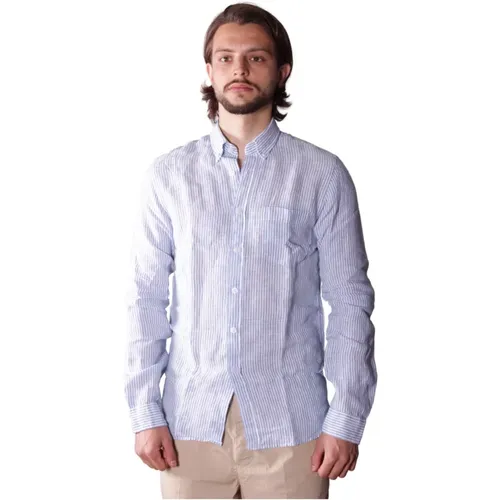 Linen shirt , male, Sizes: L - Xacus - Modalova