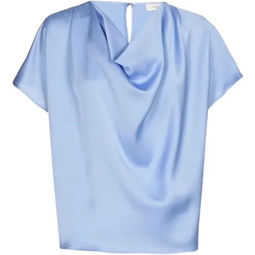 Wasserfallausschnitt Satin Top , Damen, Größe: XL - Marie Méro - Modalova