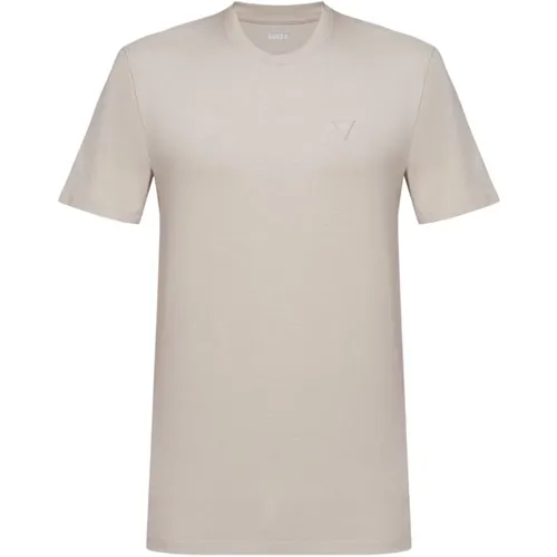 Logo Patched TShirt - Beige Guess - Guess - Modalova