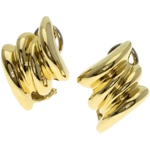 Pre-owned Gold earrings , female, Sizes: ONE SIZE - Tiffany & Co. Pre-owned - Modalova