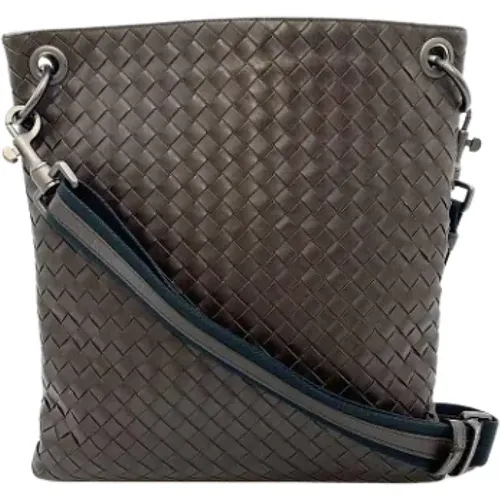 Pre-owned Cross Body Bags, male, , Size: ONE SIZE Pre-owned Leather crossbody-bags - Bottega Veneta Vintage - Modalova