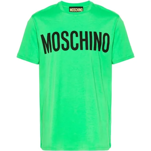 T-Shirts , Herren, Größe: L - Moschino - Modalova