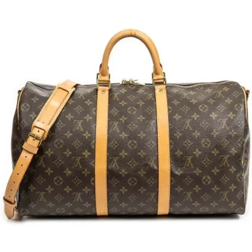 Pre-owned Weekend Bags, female, , Size: ONE SIZE Pre-owned Coated canvas louis-vuitton-bags - Louis Vuitton Vintage - Modalova