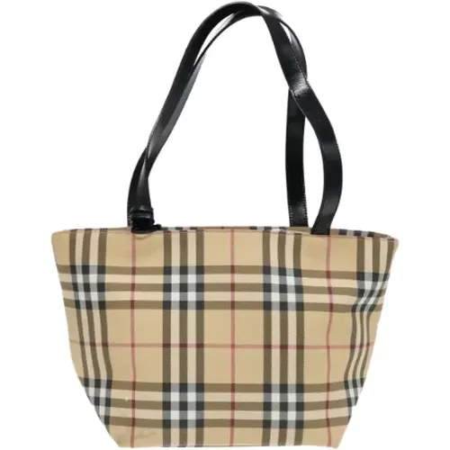 Pre-owned Tote Bags, female, , Size: ONE SIZE Pre-owned Canvas shoppers - Burberry Vintage - Modalova