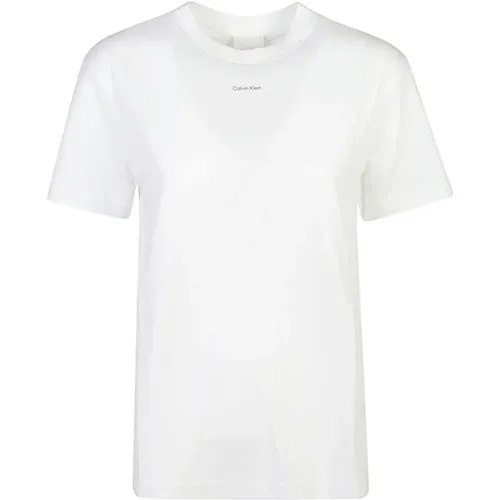 Weiße T-Shirts und Polos , Damen, Größe: XL - Calvin Klein - Modalova