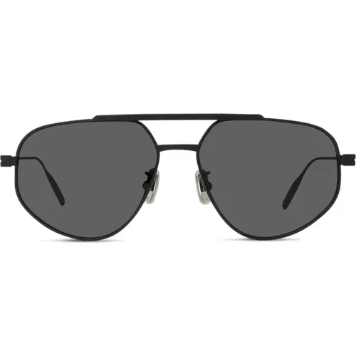 Metallische Schwarze Sonnenbrille mit Verspiegelten Gläsern , unisex, Größe: ONE Size - Givenchy - Modalova