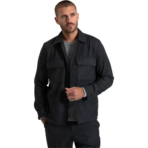 Wollmischung Overshirt , Herren, Größe: M - Marc O'Polo - Modalova