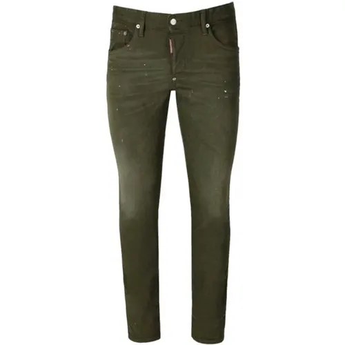 Grüne Jeans für Herren Aw23 , Herren, Größe: XL - Dsquared2 - Modalova