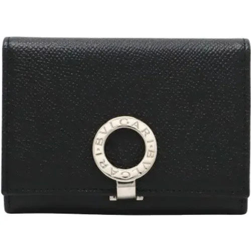 Pre-owned Wallets, female, , Size: ONE SIZE Pre-owned Leather wallets - Bvlgari Vintage - Modalova