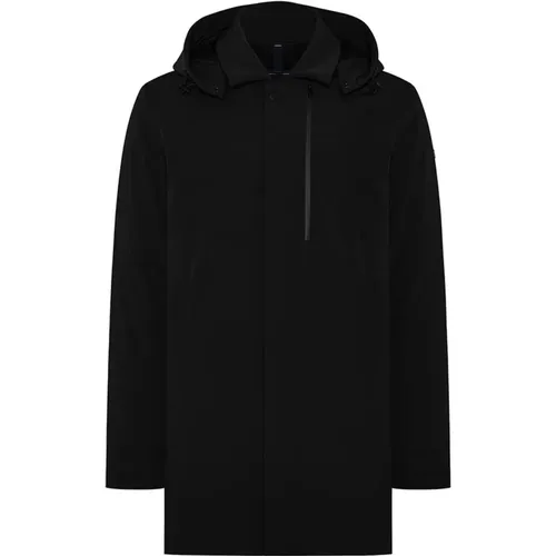 Herren Schwarze Jacke mit Abnehmbarer Gepolsterter Mantel , Herren, Größe: 2XL - Duno - Modalova