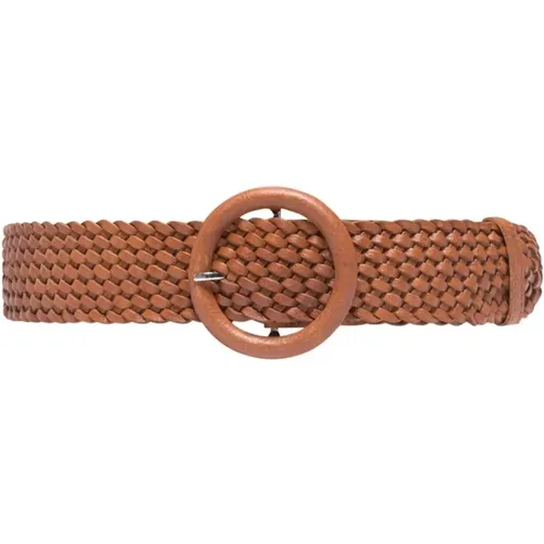 Boho Style Braided Leather Belt , female, Sizes: 85 CM, 95 CM - Depeche - Modalova