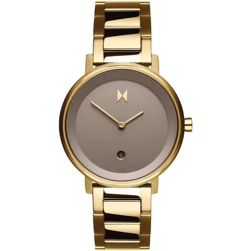 Gold Edelstahl Uhr Signature , Damen, Größe: ONE Size - Mvmt - Modalova