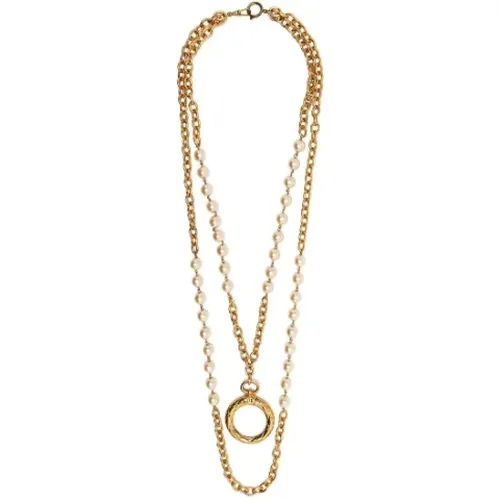 Pre-owned Metal necklaces , female, Sizes: ONE SIZE - Chanel Vintage - Modalova