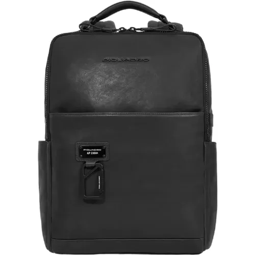 Schwarze Bucket Bag & Rucksack , Herren, Größe: ONE Size - Piquadro - Modalova