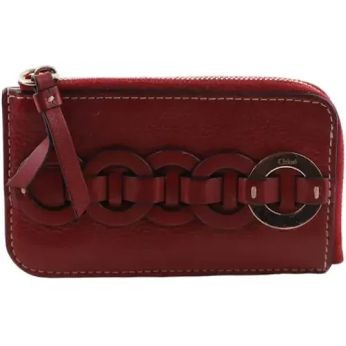 Pre-owned Clutches, female, , Size: ONE SIZE Pre-owned Leather clutches - Chloé Pre-owned - Modalova